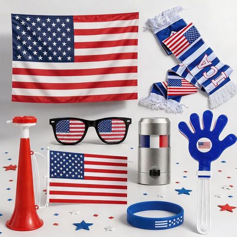 Soccer Fan Set, Soccer Fan Merch Gifts for Football Viewing Party, Ideal for Football Lovers in Kuwait