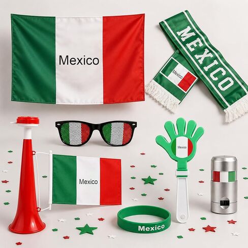 Soccer Fan Set, Soccer Fan Merch Gifts for Football Viewing Party, Ideal for Football Lovers in Saudi Arabia