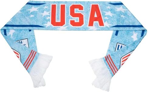 World Cup 2026 Scarf, Double-sided Printed Scarf for Men & Women, The US Soccer World Cup Vintage Classic Souvenir Scarfs for Soccer Fans' Gifts and Match Schedule Equipment，56.69" x 6.69" Size in Kuwait
