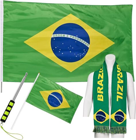 JAY CROFT Scarf Knitted Unisex Sports World Cup Warm, Soft Thick Country Body Hand Flag Flagpole, Football Outdoor 2026 in Kuwait