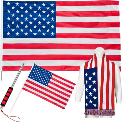 JAY CROFT Scarf Knitted Unisex Sports World Cup Warm, Soft Thick Country Body Hand Flag Flagpole, Football Outdoor 2026 in Kuwait
