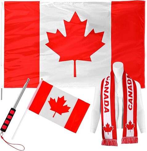 JAY CROFT Scarf Knitted Unisex Sports World Cup Warm, Soft Thick Country Body Hand Flag Flagpole, Football Outdoor 2026 in Kuwait