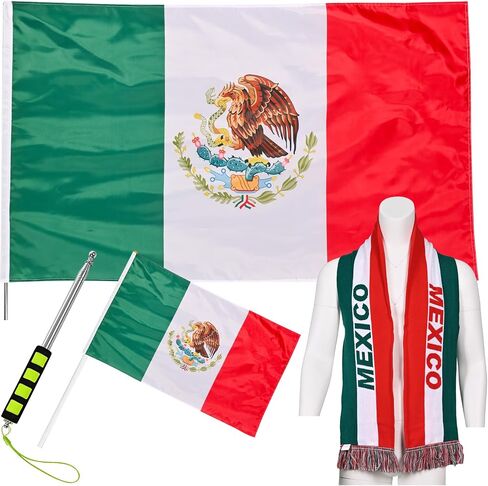 JAY CROFT Scarf Knitted Unisex Sports World Cup Warm, Soft Thick Country Body Hand Flag Flagpole, Football Outdoor 2026 in Kuwait