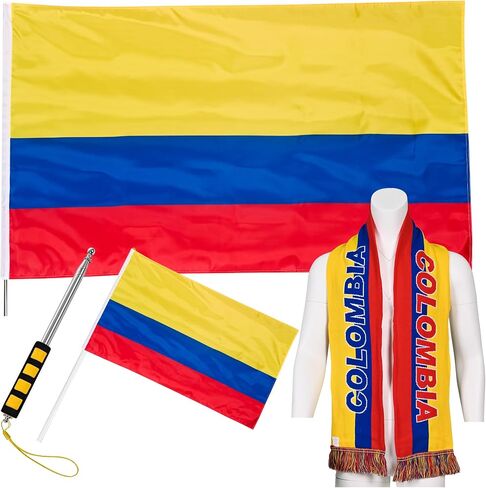 JAY CROFT Scarf Knitted Unisex Sports World Cup Warm, Soft Thick Country Body Hand Flag Flagpole, Football Outdoor 2026 in Kuwait
