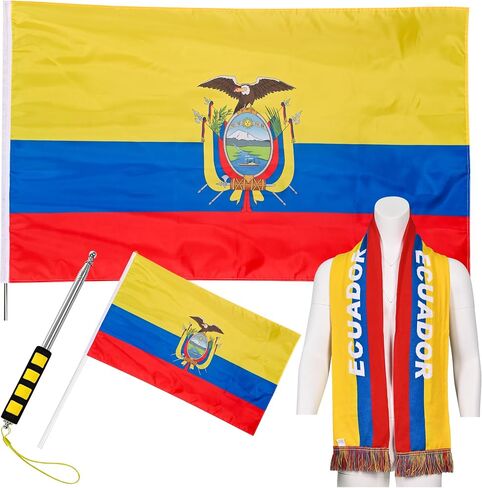 JAY CROFT Scarf Knitted Unisex Sports World Cup Warm, Soft Thick Country Body Hand Flag Flagpole, Football Outdoor 2026 in Kuwait