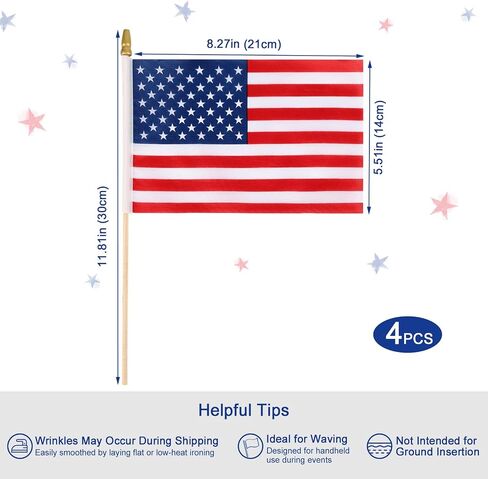 USA Soccer Fan Gear Kit for 2-4 People, Patriotic Accessories Set with Scarf, Handheld Flags, Wristbands & Tattoos for Couples, Family & Friends, 4th of July & Game Day in Kuwait