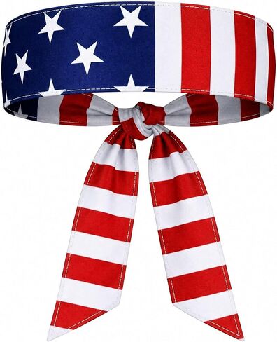 World Cup 2026 Soccer Headband - National Flag Tie Headband for USA Mexico Brazil Argentina Fans - Breathable Sweatband for Football Game Day Watch Parties Patriotic Accessories in Kuwait