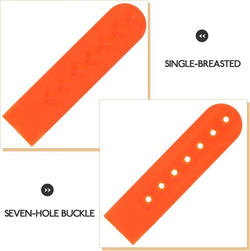 YARNOW 100pcs Orange Plastic Hat Snapback Cap Extenders with 7 Holes Replaceable Hat Repair Buckles Comfortable to Wear with Simple and Generous Design in Kuwait