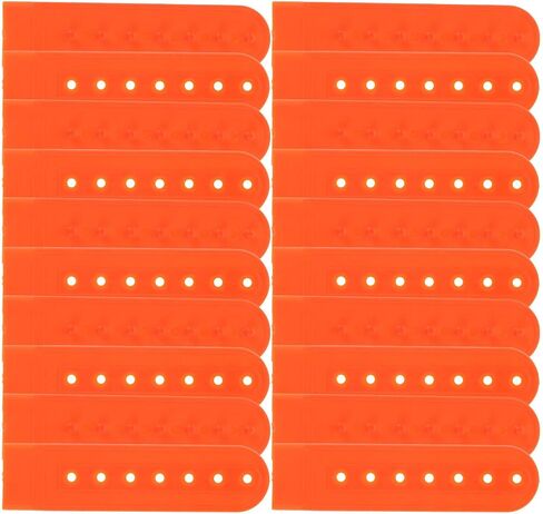 HANABASS 100pcs Orange Plastic Adjustable Hat Snapback Extenders 7 Holes for Baseball Hats Wear Resistant Cap Snapback Buckles Simple and Generous Design and Replacement in Kuwait