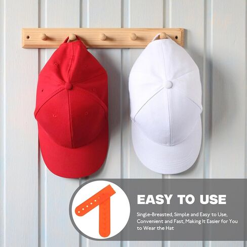 HANABASS 100pcs Orange Plastic Adjustable Hat Snapback Extenders 7 Holes for Baseball Hats Wear Resistant Cap Snapback Buckles Simple and Generous Design and Replacement in Kuwait