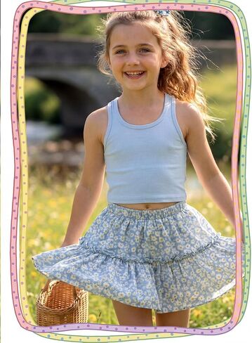 Geyoga 12 Pieces Girls Dance Tank Top Racerback Crop Top Sleeveless Dance Outfit for Ballet Hip Hop Athletic Wear in Kuwait