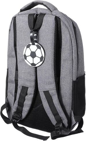 2Pcs Soccer Travel Tags for Luggage,PVC Id Tags for Sports & Travel,Cute Soccer Ball Name Label for Luggage Identifiers Backpacks Duffels Men Women Team Players in Saudi Arabia