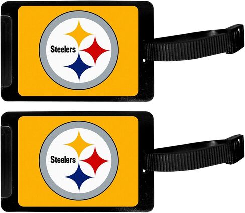 بطاقة الأمتعة من Siskiyou NFL Pittsburgh Steelers، قطعتان، أسود in Kuwait