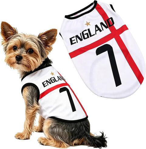 Pet Dog Soccer Jersey 𝐌𝐞𝐱𝐢𝐜𝐨 Style Sleeveless Breathable Mesh Puppy Sports Vest Football Inspired Pet Shirts S-5XL in Kuwait