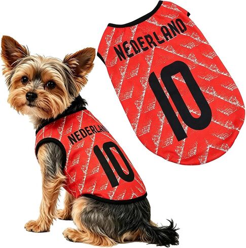 Pet Dog Soccer Jersey 𝐌𝐞𝐱𝐢𝐜𝐨 Style Sleeveless Breathable Mesh Puppy Sports Vest Football Inspired Pet Shirts S-5XL in Kuwait