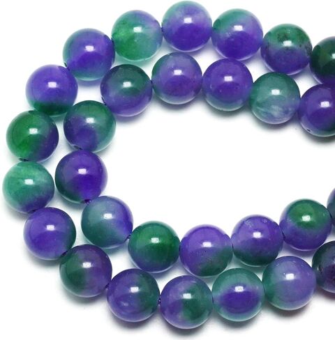 Natural Stone Beads Gemstone Beads for Jewelry Making - Crystal Beads for Bracelets, 8mm Beads Round Loose Beads(44-47pcs, 8mm, Pink Jade) in Kuwait