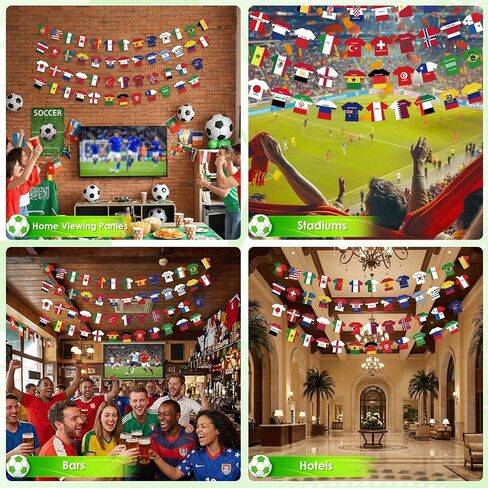 2026 كأس العالم لكرة القدم جيرسي العلم الرايات راية 50 جهاز كمبيوتر شخصى سلسلة أعلام الدولة الدولية لديكورات كأس العالم البضائع جارلاند للرياضة تحت عنوان الحفلات الأولمبية والاحتفالات الزينة in Kuwait