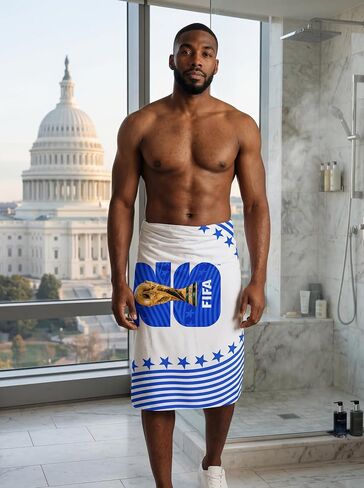 Official FIFA World Cup 2026 Edition - Emblem Towels 30x60 Inch Velvet - Soft, Durable Men & Womens Towel- Machine Washable (Host USA) in Saudi Arabia