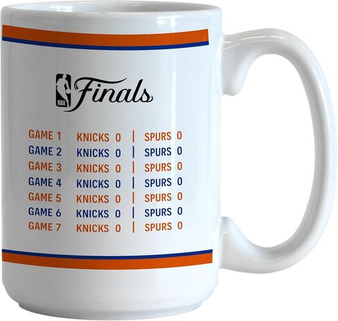 شعار العلامات التجارية NBA New York Knicks NBA Finals Champions 15 أونصة كوب قهوة من السيراميك | تصميم الأبطال التذكارية | سيراميك | 15 أونصة سائلة in Kuwait