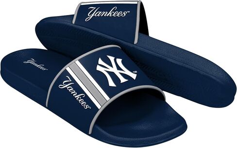 صنادل FOCO New York Yankees للرجال من MLB مصبوبة من إسفنج EVA | مقاوم للماء، مرخص رسميًا in Kuwait