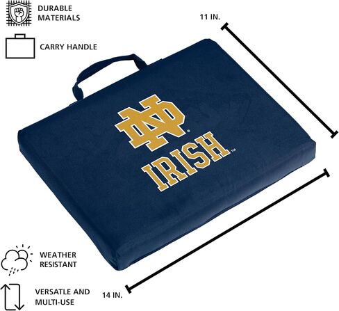وسادة ملعب مبيض للكبار من الجنسين تحمل شعار NCAA Notre Dame Fighting Irish، مقاس واحد، متعدد الألوان in Kuwait