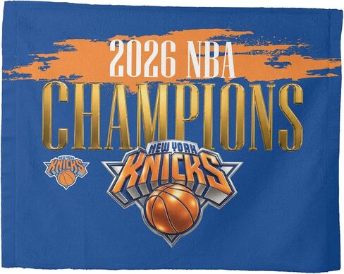 منشفة Northwest New York Knicks 2026 NBA Champions Rally، معدات مروحة خفيفة الوزن، ملحق جانبي للملعب جاهز للموجة، 15 × 18 بوصة in Kuwait