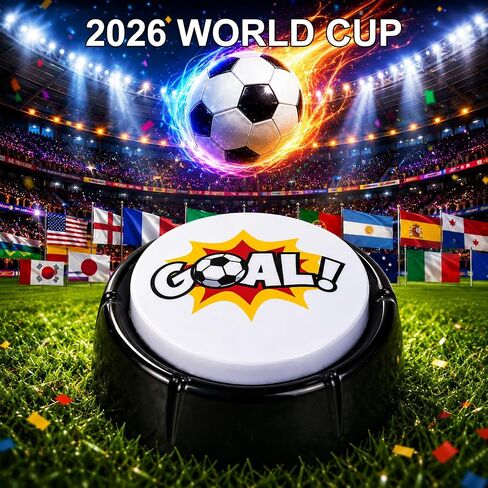 2026 World Cup Watch Party Supplies，“GOOOAALLLLL" Celebration Scream Sound Button for Soccer Score,World Cup Merchandise in Kuwait