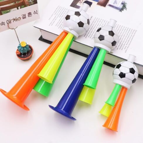 3 Pcs Football Trumpet Set - Loud Vuvuzela Horns for World Cup, Soccer Games & Sports Events, Plastic Cheering Horns in 3 Sizes for Fans, Parties & Celebrations in Kuwait