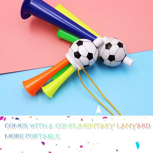3 Pcs Football Trumpet Set - Loud Vuvuzela Horns for World Cup, Soccer Games & Sports Events, Plastic Cheering Horns in 3 Sizes for Fans, Parties & Celebrations in Kuwait