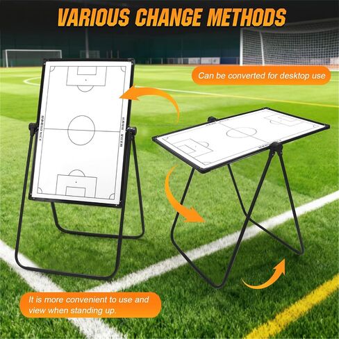 35inx24in Magnetic Soccer Coaches Clipboard Soccer Tactics Clipboard with Magnetic Markers Pen Eraser with Adjustable Stand for Basketball Volleyball Coaches in Kuwait