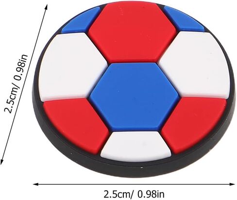 40pcs Soccer Themed Pen Caps with Cartoon Football Clips, Classroom Rewards Set for Students, Sports Pen Charms for School Supplies and Party Decorations in Kuwait