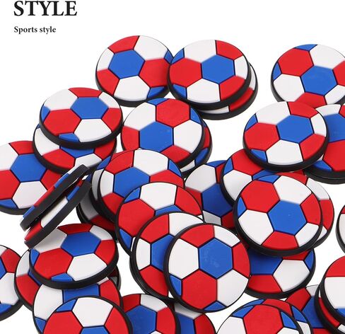 40pcs Soccer Themed Pen Caps with Cartoon Football Clips, Classroom Rewards Set for Students, Sports Pen Charms for School Supplies and Party Decorations in Kuwait