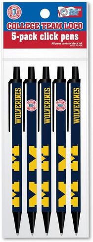 Pro Specialties Group Michigan Wolverines Pen 5pk 2L in Kuwait
