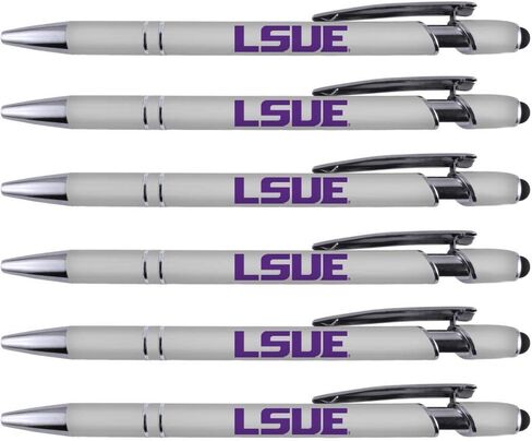 Greeting Pen LSU Eunice Soft Touch Coated Metal Stylus Pens - 6 Pack 30580 in Kuwait