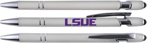 Greeting Pen LSU Eunice Soft Touch Coated Metal Stylus Pens - 6 Pack 30580 in Kuwait