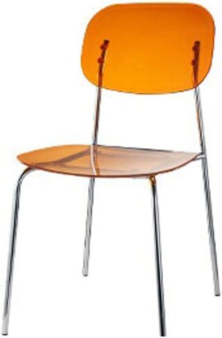 Office Chair Net Celebrity Transparent Chair Home Bedroom Iron Simple Makeup Milk Tea Shop Casual Backrest Crystal Dining Chairs in Saudi Arabia