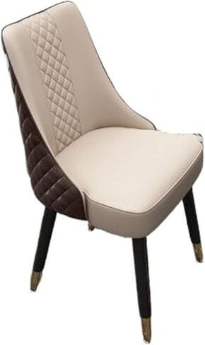كرسي مكتب لتناول الطعام كرسي حديث خفيف فاخر منزلي من الخشب الصلب لتناول الطعام في الفنادق مطعم ترفيهي لمتجر الشاي والحليب مسمار (رمادي) in Kuwait