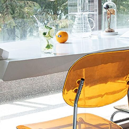 Office Chair Net Celebrity Transparent Chair Home Bedroom Iron Simple Makeup Milk Tea Shop Casual Backrest Crystal Dining Chairs in Saudi Arabia