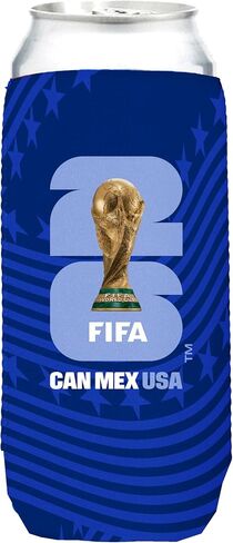 FIFA World Cup Team USA Insulated 25 oz Can Sleeve - Officially Licensed - Keeps Drinks Cold For Hours - Great Gift For Soccer Fans in Saudi Arabia