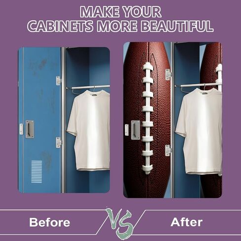 2 Pcs Locker Magnetic Wallpaper Rugby Football Patterned Die Cut Trim Border Chalkboard Decoration 12" x 36" Wall Magnetic Sticker Removable Locker Accessories Decor Easy Assembly for Classroom School in Kuwait