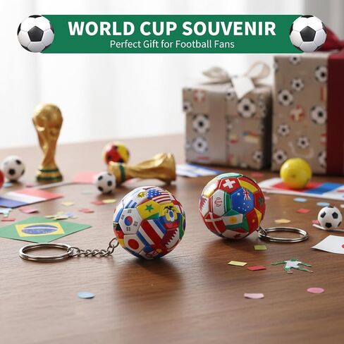 4 قطع سلسلة مفاتيح لكأس كرة القدم 2026، سلسلة مفاتيح كرة قدم العلم الوطني مع حلقة معدنية، سحر رياضي لحقيبة الظهر والإكسسوارات اليومية in Kuwait