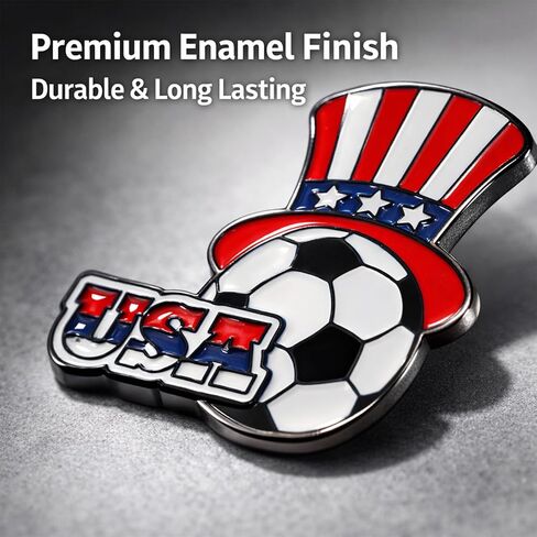 4 PCS World Cup Soccer Pins 2026 Patriotic American Flag Pins for Bags Backpack Jersey Fan Gear World Cup Collectible Soccer Pin 2026 Game Day Accessories for Football Fans Team Spirit in Saudi Arabia