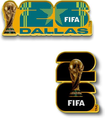 2026 FIFA World Cup Lapel Pin Bundle - Officially Licensed Collectible Souvenir - Gift & Event Keepsake (2-Pack) in Saudi Arabia