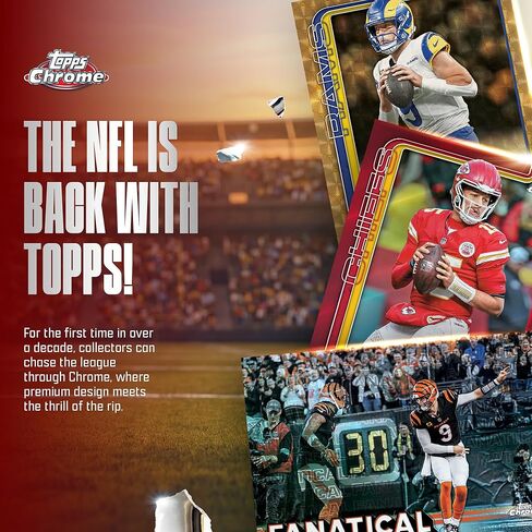 2025 Topps Chrome Football - Factory Sealed - Value Box in Saudi Arabia