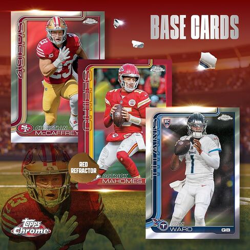 2025 Topps Chrome Football - Factory Sealed - Value Box in Saudi Arabia