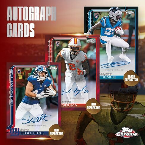 2025 Topps Chrome Football - Factory Sealed - Value Box in Saudi Arabia