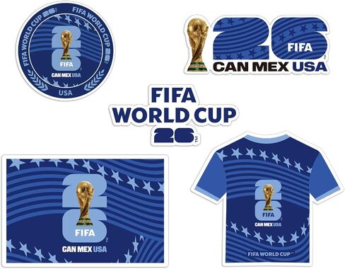 FIFA World Cup 2026 Fridge Magnets Set，Official USA Mexico Brazil Argentina Soccer Fan Souvenir Refrigerator Magnets FIFA Stickers Merchandise for Home Office Decorations in Saudi Arabia
