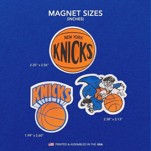 Desert Cactus New York Knicks Acrylic Magnet 3 Pack NBA National Basketball Association Decorative Design Officially Licensed (Vintage Acrylic Magnet Set A) in Saudi Arabia