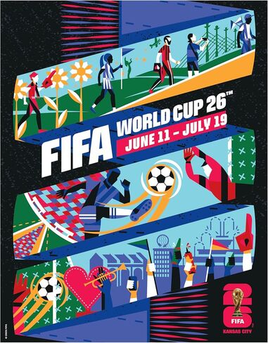 FIFA World Cup Tournament Kansas City Magnet – Officially Licensed FIFA World Cup Magnet – Vibrant Host City Design – Durable Strong Hold – Perfect for Fridges, Lockers & Collectors in Saudi Arabia