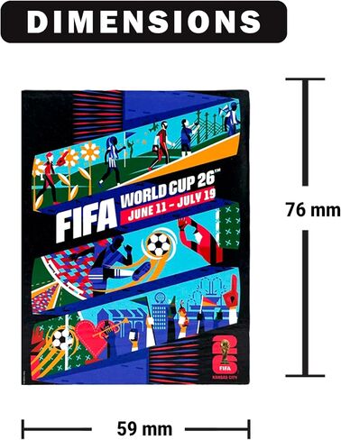 FIFA World Cup Tournament Kansas City Magnet – Officially Licensed FIFA World Cup Magnet – Vibrant Host City Design – Durable Strong Hold – Perfect for Fridges, Lockers & Collectors in Saudi Arabia